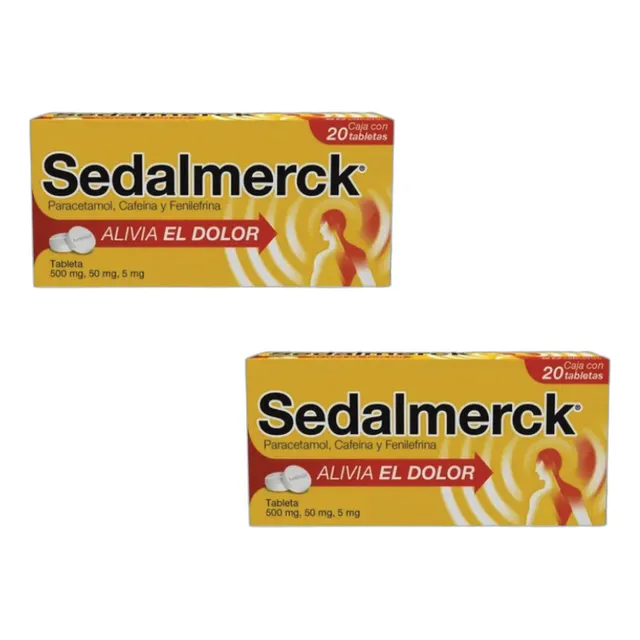 Sedalmerck C/20 Tabs Paracetamol Cafeina Fenilefrina P2