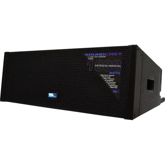 Caixa Acústica Line Array Ativa 1000w La2800a Bk - Soundcast