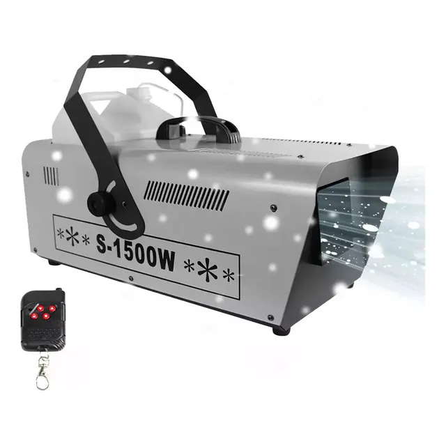 Maquina De Nieve Artificial 1500w Cntrl Inalámbrico Nieve Con Mando A Distancia Para Navidad Boda, Niños, Fiesta, Efecto Escénico
