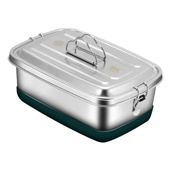 . Fiambrera Adulto Caja Acero Inoxidable 2000ml
