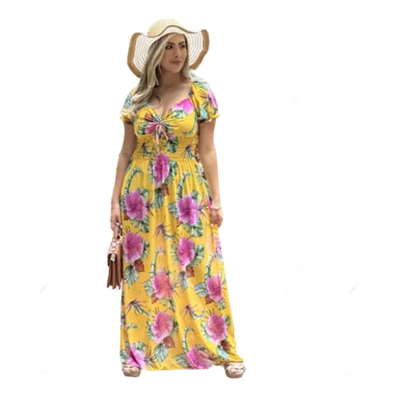 Vestidos Largos Playeros Frescos  Para Dama Moda Juvenil