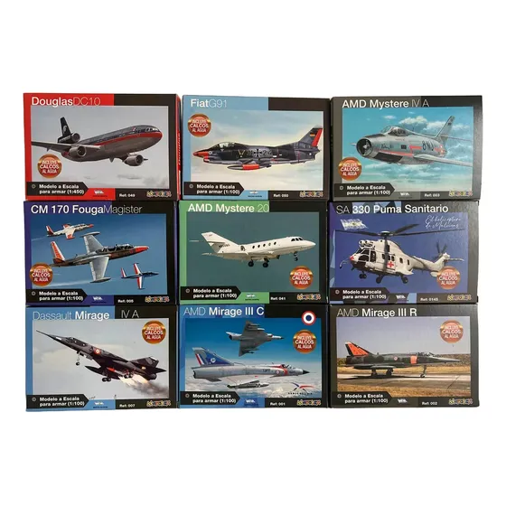 Kit Aviones Para Armar Modelex 1:100 X 5