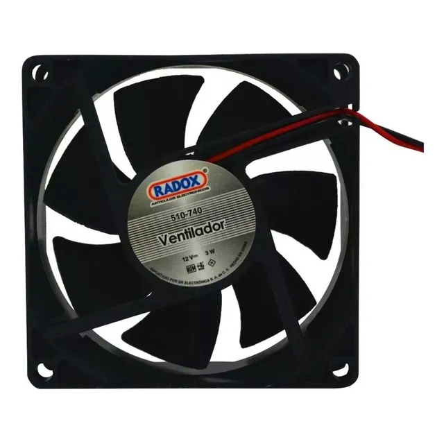 Ventilador 4 Pulgadas 12v Plastico 80mm 510-740 Led No