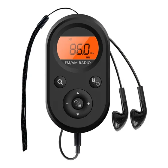 Aparelho De Rádio Camping Walking Fone De Ouvido Rádio Am/fm