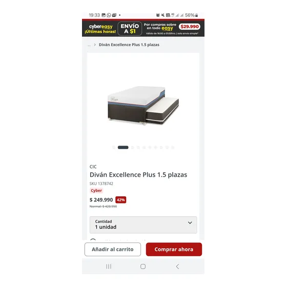 Cama Nido De Plaza 1.5