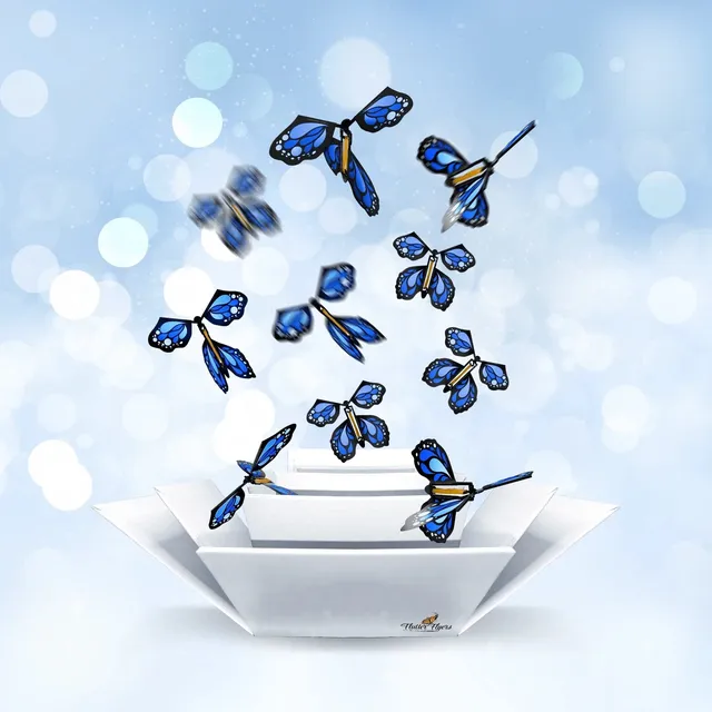 Flutterflyers Revelacion Genero I Mariposa Voladora Azul Un