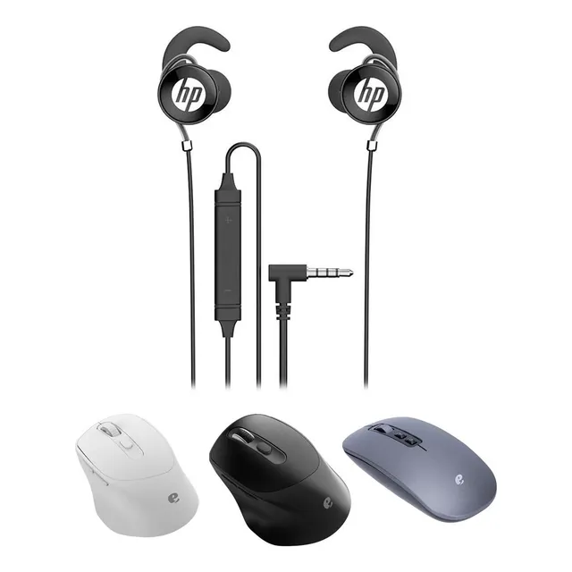 Kit Mouse Acer Inalámbrico Y Bt Recargable + Audífonos Hp