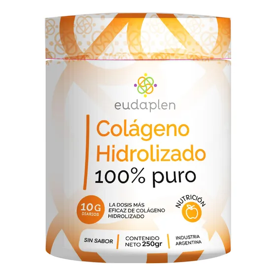 Eudaplen Colágeno Hidrolizado 100% Puro Suplemento 250g 3c