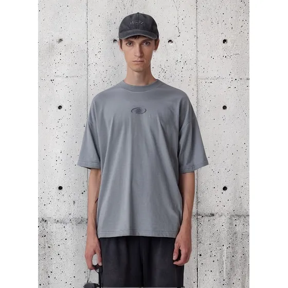Remera Boxy Hombre Sun Gris Midway