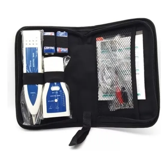 Kit Localizador De Cabos Rj11 Rj45 Zumbidor + Testador Rede