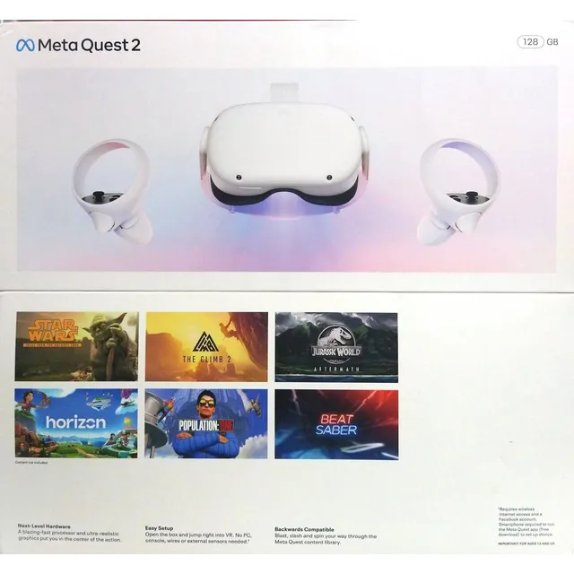 Meta Oculus Quest 2 128gb Set Visor De Realidad Virtual Vr