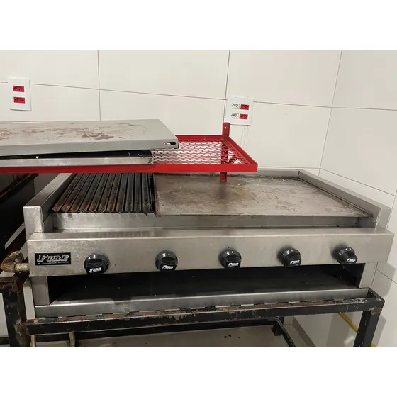 Chapa Para Lanche Com Broiler Acoplada