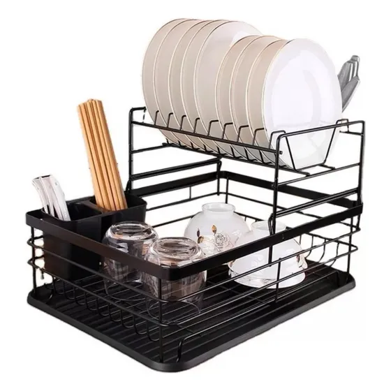 Escurreplatos Escurridor Seca Platos Vasos 2 Niveles Morro