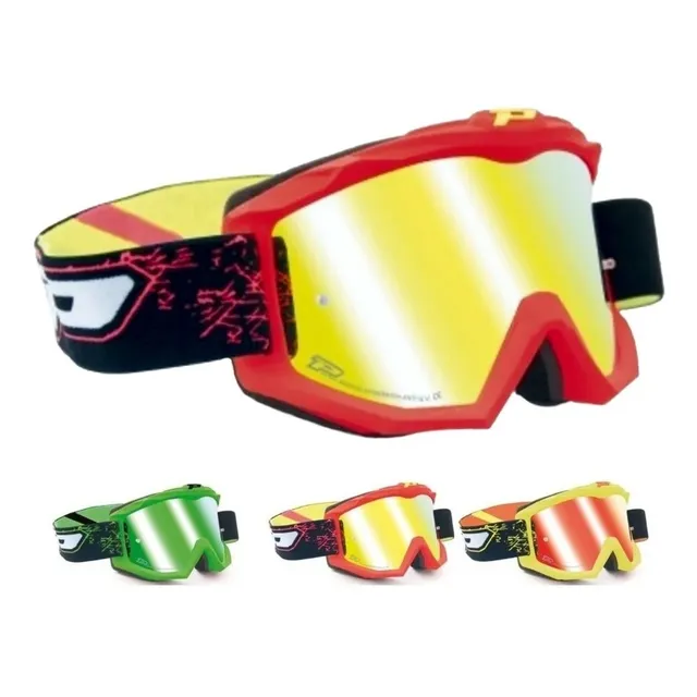 Antiparras  Fluo Espejadas Motocross Enduro Progrip 3204