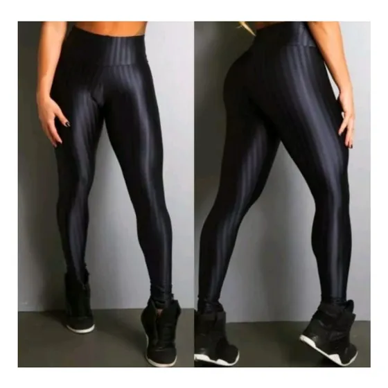 Calza Legging 3d Fitness Brillosa Para Dama + Envio