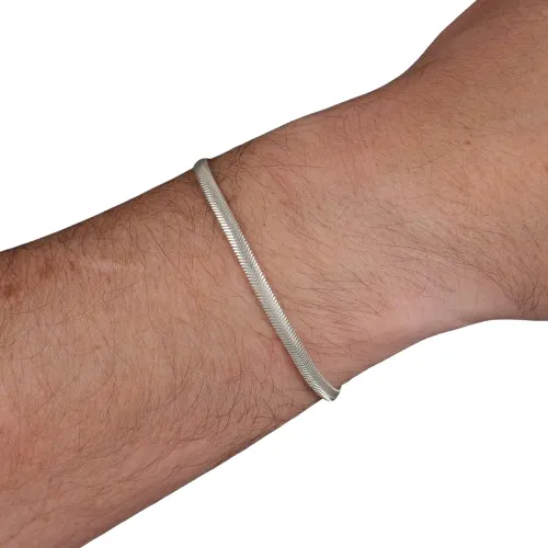 Pulseira Lacraia Média Em Prata 925 Legitima