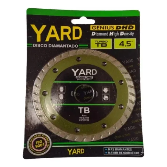 Disco Diamantado Turbo 4,5'' - Yard Genius Dhd X5