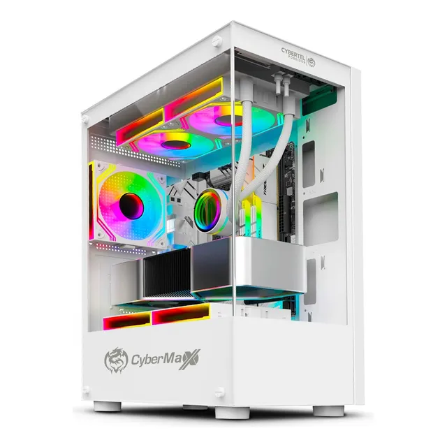 Case Gamer Cybertel Poseidon Cbx C5000 3 Fan Doble Ring 3.0