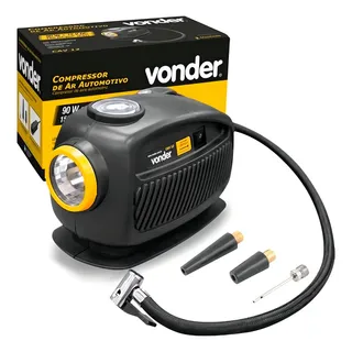 Vonder Compressor De Ar Automotivo 90w Cav 12 Vonder Cor Preto