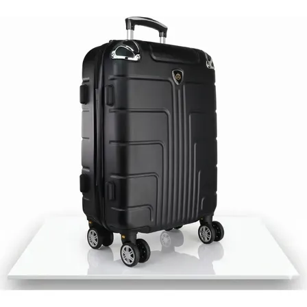 Maleta 10 Kg Cabina Candado Seguridad Doble Llanta 360 Negro