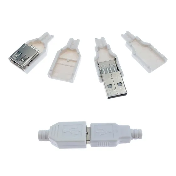 Teansic Juego 20 Conector Usb 2.0 Tipo Dama Carcasa 4