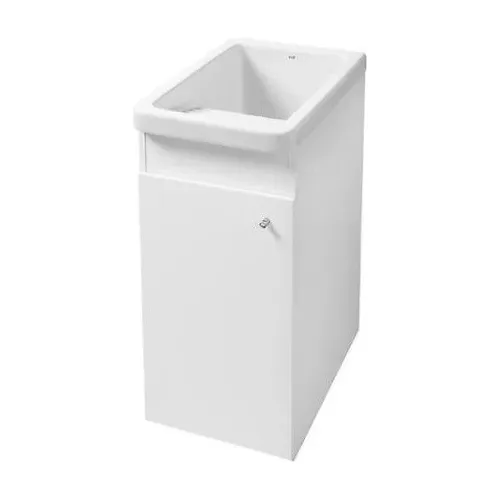 Mueble Con Tina Batea Lavandero Blanco Henares Roca