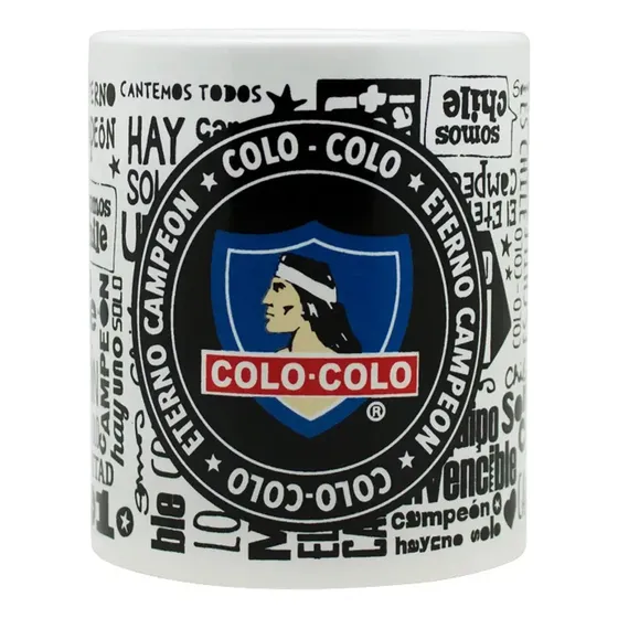 Tazon Colo Colo Eterno Campeon 11 Oz Taza Ceramica Color Blanco