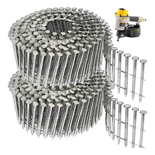 Prego 2,3 X 45mm. 2 Rolos = 600 Pregos Pregador Vonder Pp550