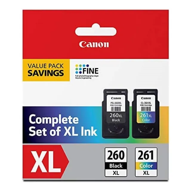 Cartucho De Tinta Canon Pg-260xl/cl-261xl Color Negro/
