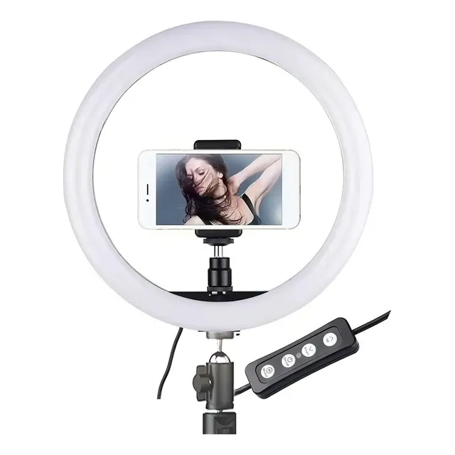 Aro De Luz Led Grande 31cm 12 Con Tripode 2.1m Tik Tok
