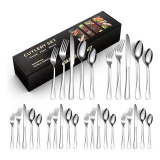 Juegos De Cubiertos Acero Inoxidable 30 Pzs Estampado Plata Juegos De Cubiertos Acero Inoxidable 30 Pzs Estampado Plata