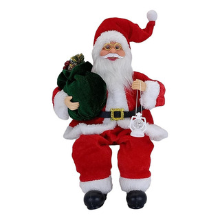 - Muñeca Tradicional Santa Claus Sentada Con Lindos Juguetes - Muñeca Tradicional Santa Claus Sentada Con Lindos Juguetes