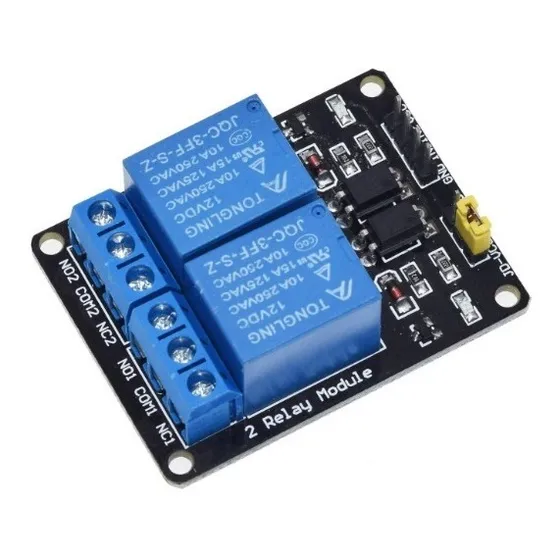 Modulo Rele 2 Canales 12v Arduino Relay Relevador De 2 Vías 
