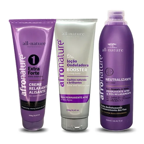 Kit Permanente Relaxamento Afro Nature All Nature Promoção