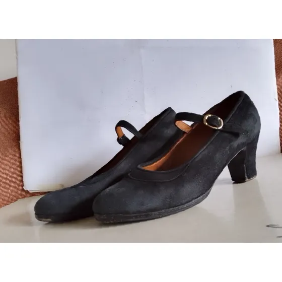 Zapatos De Flamenco Quovadis, Usados, Talla 3 Y Medio