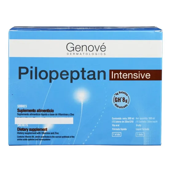 Genove Pilopeptan Intensive Suplemento Alimenticio 15 Sobres