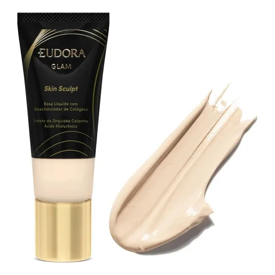 Base Líquida Semi Matte Glam Skin Sculpt Eudora Escolha Cor