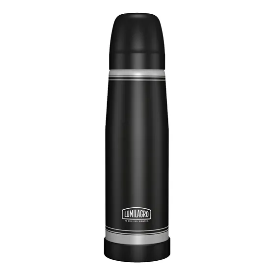 Termo Acero Lumilagro 750ml Negro Pico Matero