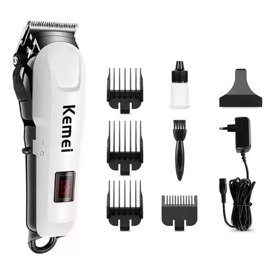 Maquina De Afeitar Kemei Km-809a Cortar Cabello Recargable