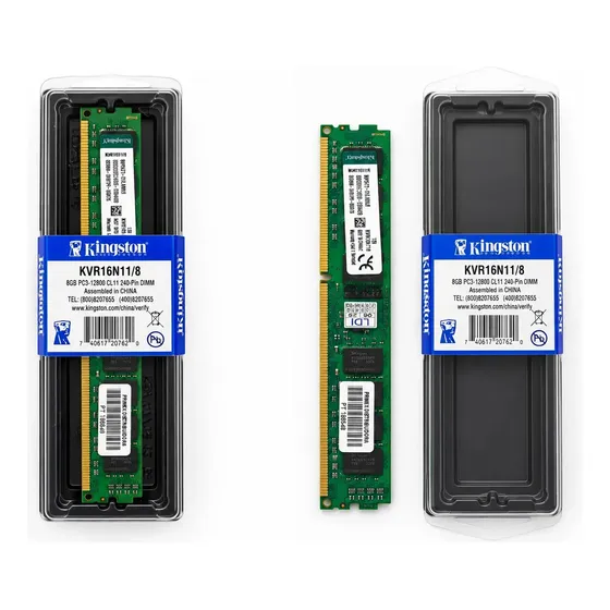 Memória RAM Kingston 8GB Ddr3 Pc3 12800 KVR16N11/8 PC