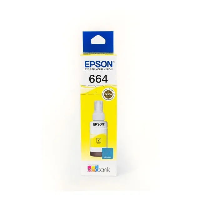 Botella De Tinta Amarilla Original Epson 664 Y 70ml
