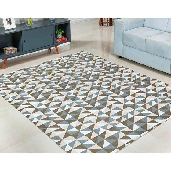 Tapete Grande 4 X 2 Mt Em Tecido Jacquard Com Antiderrapante