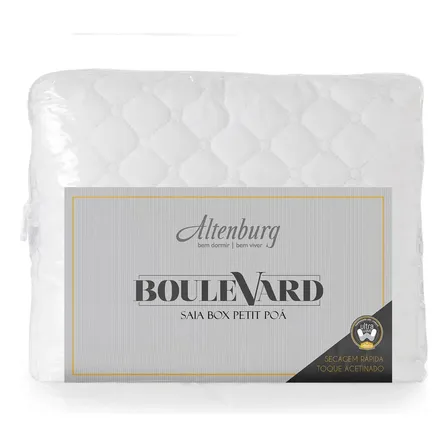 Saia Box Altenburg Queen Petit Poá - Branco