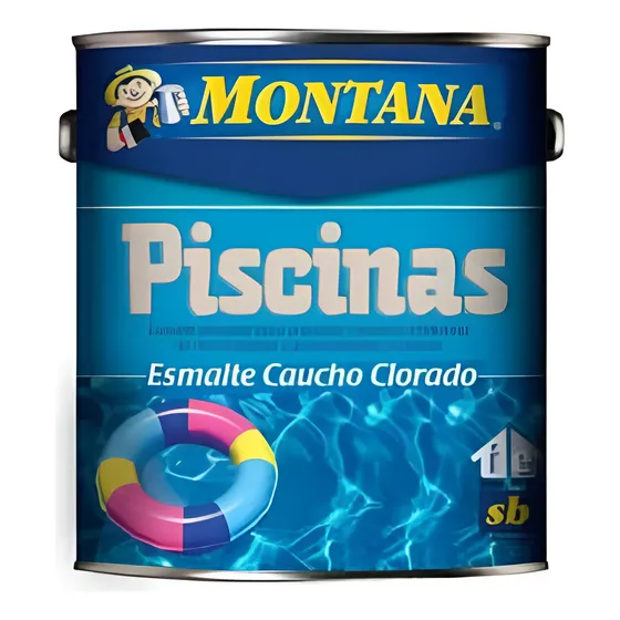 Pintura Montana Piscina Caucho Clorado