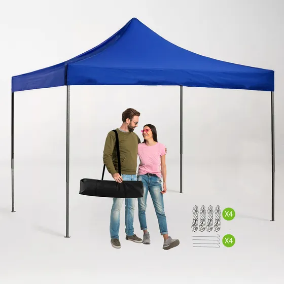 Gazebo 3x3 Metros Autoarmable Plegable De Exterior Azul