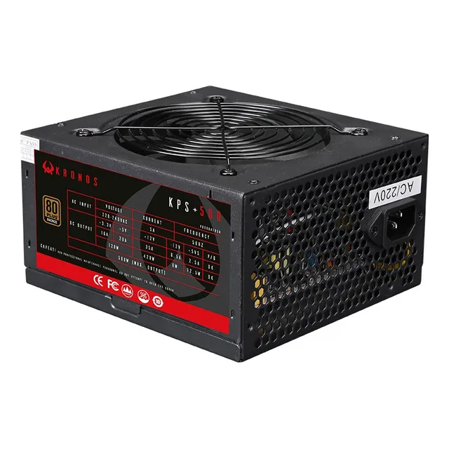 Fuente De Poder Pc Gamer 500w Kronos 80+ Plus Bronze