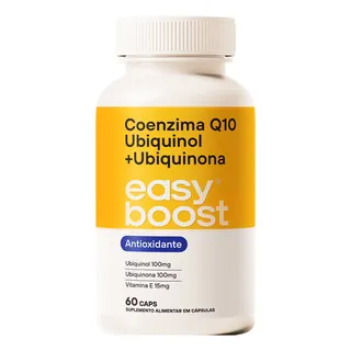 Coenzima Q10 Ubiquinol + Ubiquinona Easy Boost 200mg 60 Caps Coenzima Q10 Ubiquinol + Ubiquinona Easy Boost 200mg 60 Caps