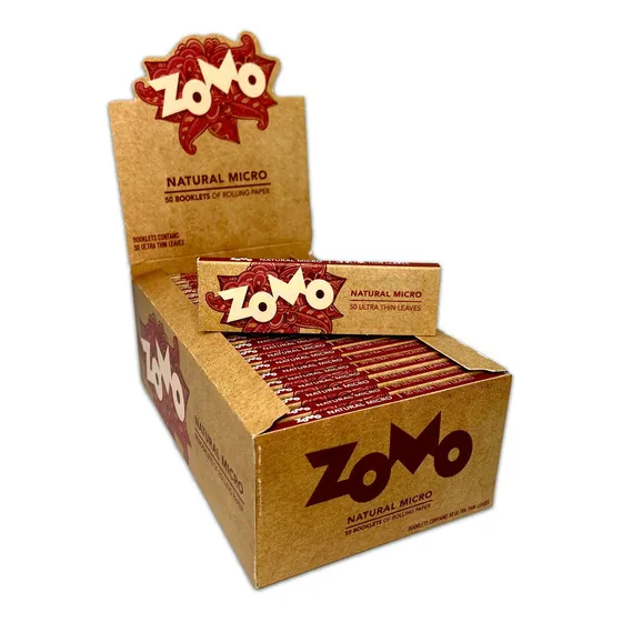Caixa Seda Zomo Brown Micro Mini Size Slim C/50 Livretos