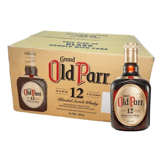 Whisky Old Parr 12años 750ml Caja De 12 Unidades