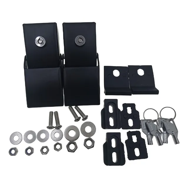 Par Ganchos Con Llave Candado Cofre Jeep Wrangler Jk 07-18